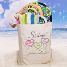 Sisters Heartstrings Personalized Totebag